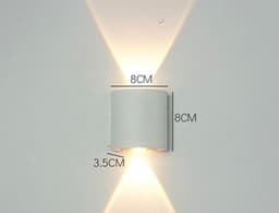 image-Led Wall Lamp Bedroom Bedside Lamp Garden Decoration Living Room Background Wall Lamp Waterproof Outdoor Spotlight
