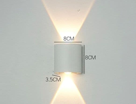 image-Led Wall Lamp Bedroom Bedside Lamp Garden Decoration Living Room Background Wall Lamp Waterproof Outdoor Spotlight