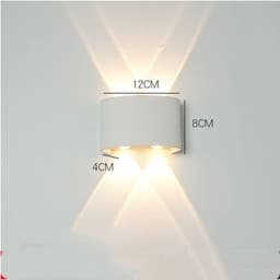 image-Led Wall Lamp Bedroom Bedside Lamp Garden Decoration Living Room Background Wall Lamp Waterproof Outdoor Spotlight
