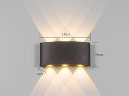 image-Led Wall Lamp Bedroom Bedside Lamp Garden Decoration Living Room Background Wall Lamp Waterproof Outdoor Spotlight