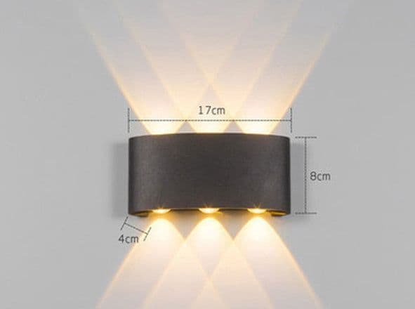 image-Led Wall Lamp Bedroom Bedside Lamp Garden Decoration Living Room Background Wall Lamp Waterproof Outdoor Spotlight