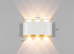 image-Led Wall Lamp Bedroom Bedside Lamp Garden Decoration Living Room Background Wall Lamp Waterproof Outdoor Spotlight