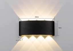 image-Led Wall Lamp Bedroom Bedside Lamp Garden Decoration Living Room Background Wall Lamp Waterproof Outdoor Spotlight