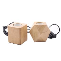 image-Retro Lamp Holder Hanging Wire Wood Lamp Holder Wood Table Lamp