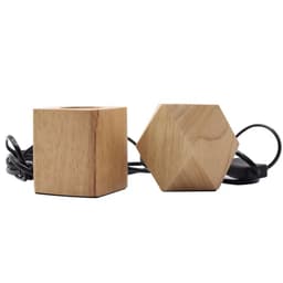 image-Retro Lamp Holder Hanging Wire Wood Lamp Holder Wood Table Lamp