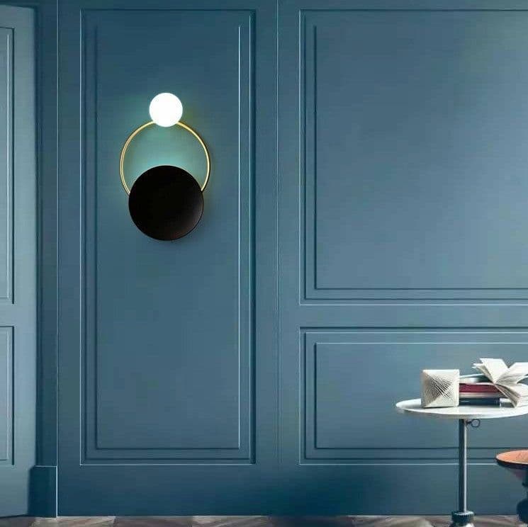 image-Post-modern Ring Wall Lamp Hotel Restaurant Innovative Ring Wall Lamp