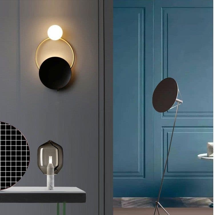 image-Post-modern Ring Wall Lamp Hotel Restaurant Innovative Ring Wall Lamp
