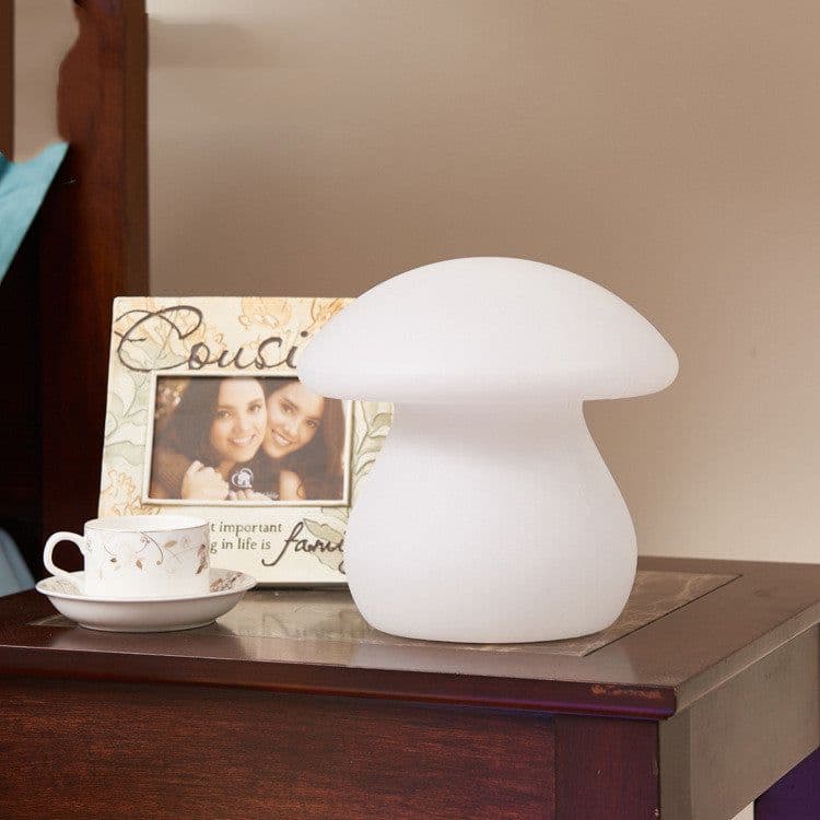 image-LED Night Light Remote Control Rechargeable Desk Lamp Waterproof Mushroom Lamp
