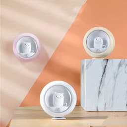image-Creative Body Induction Cat Night Light Pet Bedroom Atmosphere Lamp Cabinet Light Wall Lamp Human Body Motion Sensor Bedroom Lamps