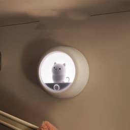image-Creative Body Induction Cat Night Light Pet Bedroom Atmosphere Lamp Cabinet Light Wall Lamp Human Body Motion Sensor Bedroom Lamps