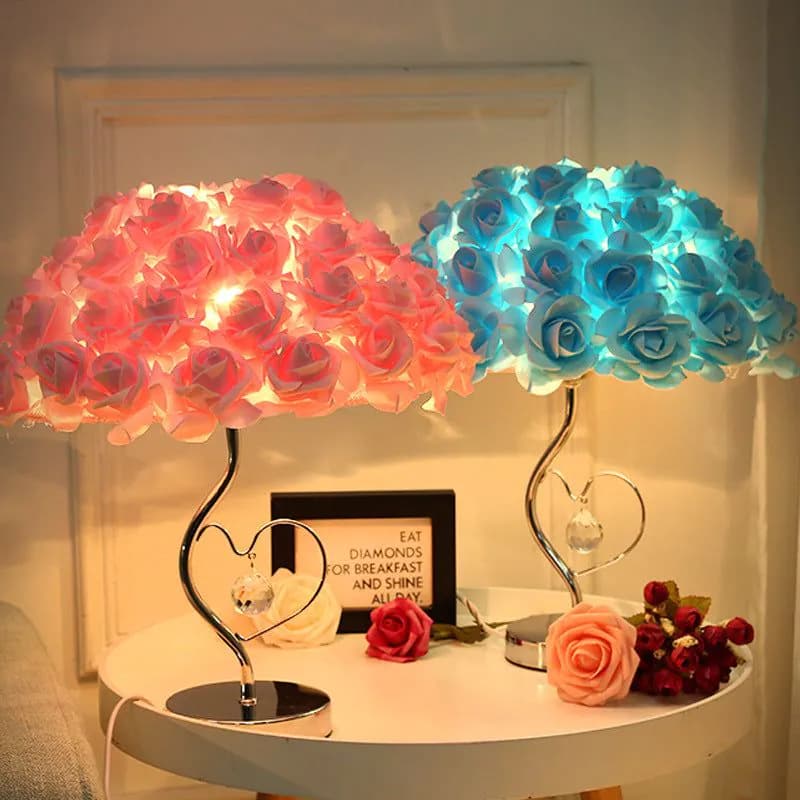 image-Rose Heart-shaped Table Lamp
