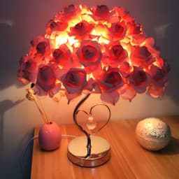 image-Rose Heart-shaped Table Lamp