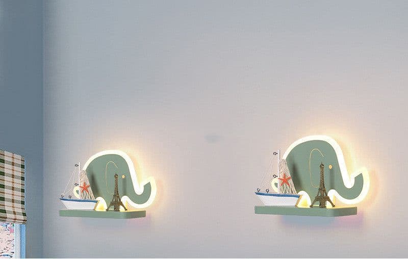 image-Nordic Minimalist Bedroom Children's Room Bedside Aisle Wall LED Lamps