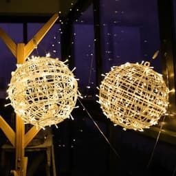 image-Led Sepak Takraw Lamp Hanging Tree Lamp Ball Lamp Landscape Lighting Project Street Tree Decorative Lantern String