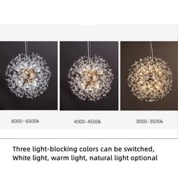 image-Dandelion Crystal Chandelier Restaurant Bedroom Clothing Shop Lighting