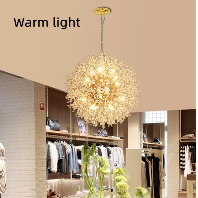 image-Dandelion Crystal Chandelier Restaurant Bedroom Clothing Shop Lighting