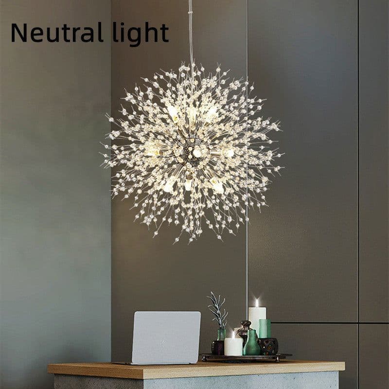 image-Dandelion Crystal Chandelier Restaurant Bedroom Clothing Shop Lighting