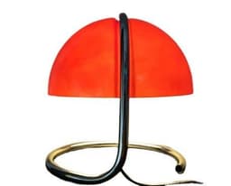 image-Table Lamp Retro Metal Bedroom Bedside Lamp Mushroom Lamp