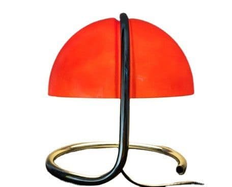 image-Table Lamp Retro Metal Bedroom Bedside Lamp Mushroom Lamp