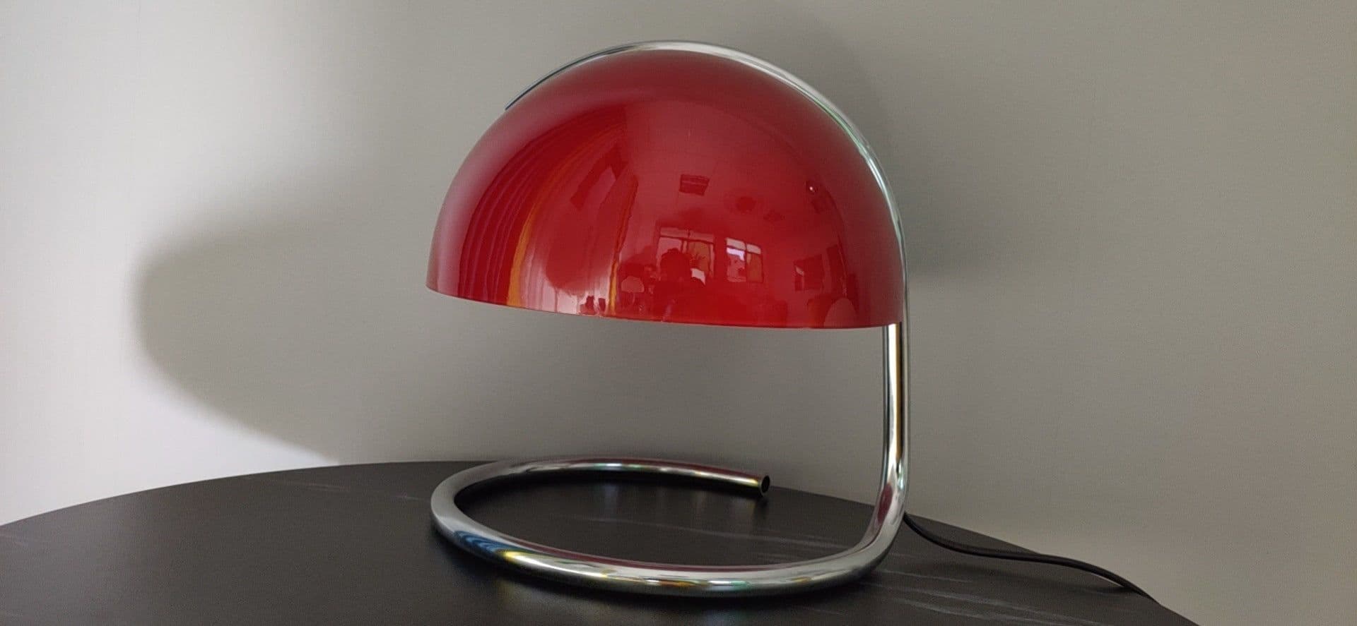 image-Table Lamp Retro Metal Bedroom Bedside Lamp Mushroom Lamp