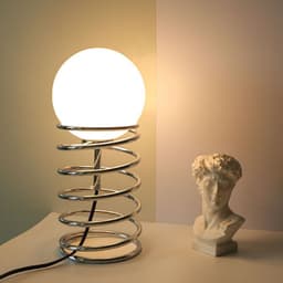 image-Metal Spring Decorative Bedside Table Lamp