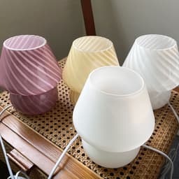 image-Bedside Lamp Nordic Style Glass Table Lamp Retro Bedroom Lamp