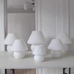 image-Bedside Lamp Nordic Style Glass Table Lamp Retro Bedroom Lamp