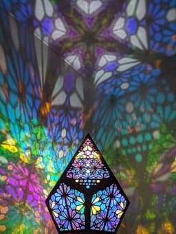image-Diamond Lamp Led Projection Bohemian Floor Decorative Lamp