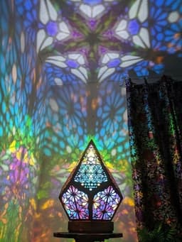 image-Diamond Lamp Led Projection Bohemian Floor Decorative Lamp