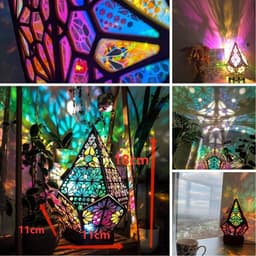 image-Diamond Lamp Led Projection Bohemian Floor Decorative Lamp