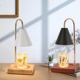 image-Log Aromatherapy Melting Wax Lamp Candle Essential Oil Candlestick Lamp