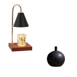 image-Log Aromatherapy Melting Wax Lamp Candle Essential Oil Candlestick Lamp