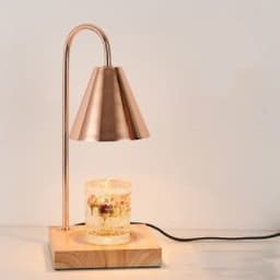 image-Log Aromatherapy Melting Wax Lamp Candle Essential Oil Candlestick Lamp