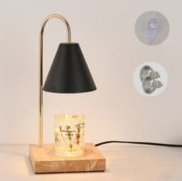 image-Log Aromatherapy Melting Wax Lamp Candle Essential Oil Candlestick Lamp
