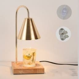 image-Log Aromatherapy Melting Wax Lamp Candle Essential Oil Candlestick Lamp