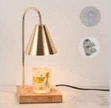 image-Log Aromatherapy Melting Wax Lamp Candle Essential Oil Candlestick Lamp