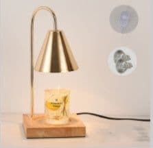 image-Log Aromatherapy Melting Wax Lamp Candle Essential Oil Candlestick Lamp