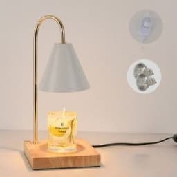 image-Log Aromatherapy Melting Wax Lamp Candle Essential Oil Candlestick Lamp