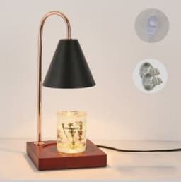 image-Log Aromatherapy Melting Wax Lamp Candle Essential Oil Candlestick Lamp