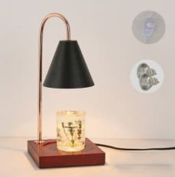 image-Log Aromatherapy Melting Wax Lamp Candle Essential Oil Candlestick Lamp