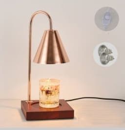 image-Log Aromatherapy Melting Wax Lamp Candle Essential Oil Candlestick Lamp