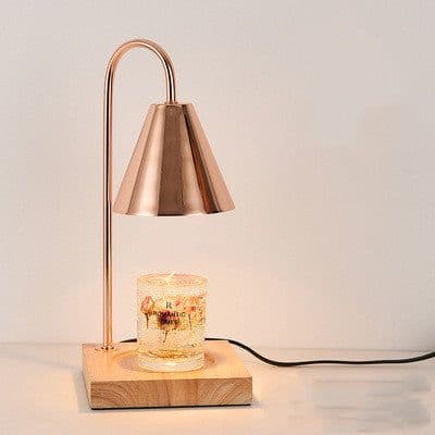 image-Log Aromatherapy Melting Wax Lamp Candle Essential Oil Candlestick Lamp