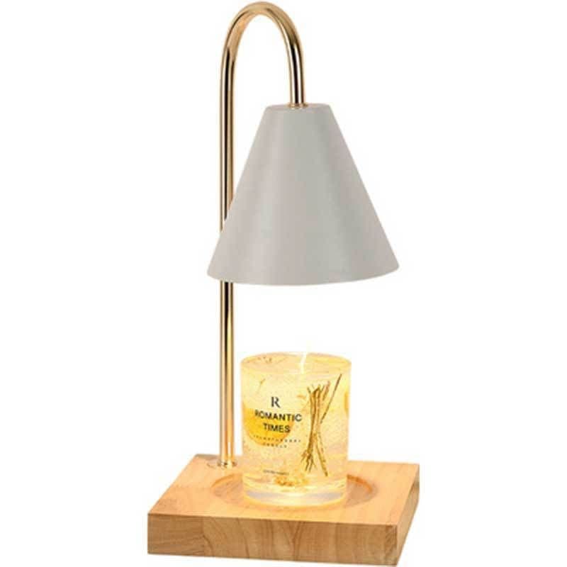 image-Log Aromatherapy Melting Wax Lamp Candle Essential Oil Candlestick Lamp