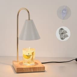 image-Log Aromatherapy Melting Wax Lamp Candle Essential Oil Candlestick Lamp