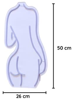 image-Beautiful Woman Naked Lady Neon Light Custom Art Wall Decoration