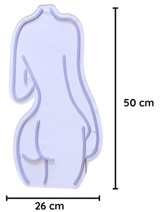 image-Beautiful Woman Naked Lady Neon Light Custom Art Wall Decoration
