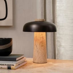 image-Living Room Study Marble Glass Table Lamp
