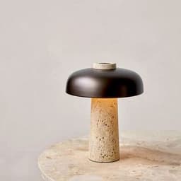 image-Living Room Study Marble Glass Table Lamp