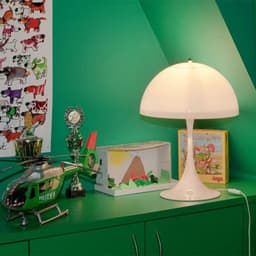 image-Living Room Desk Study White Mushroom Lamp