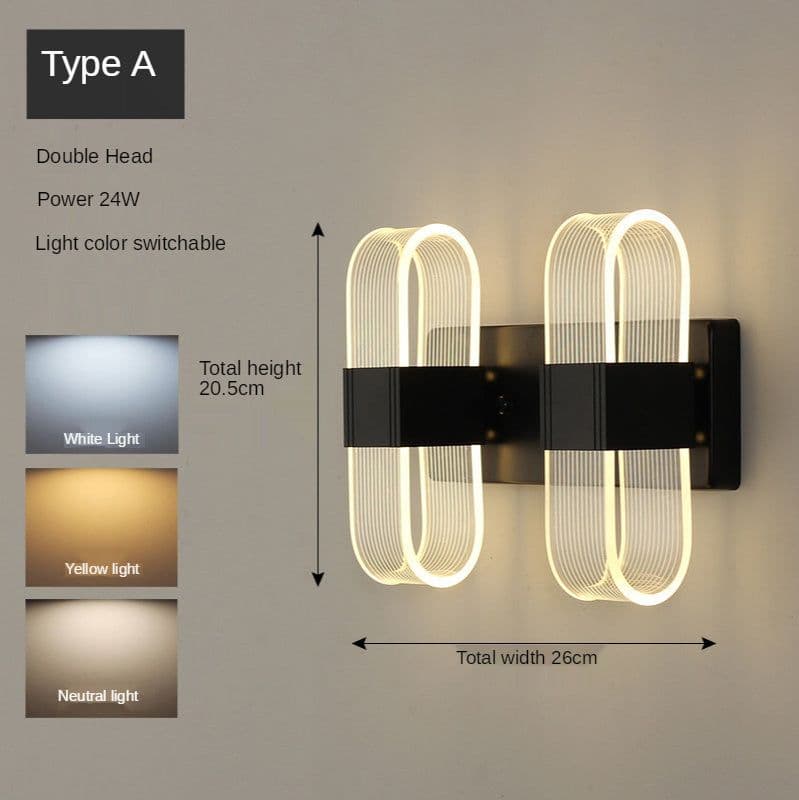 image-Golden Nordic Style Wall Lamp Lighting Fixture